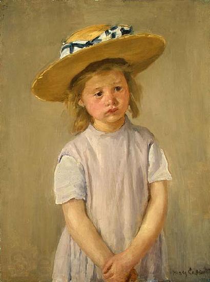 Mary Cassatt Child in a Straw Hat Germany oil painting art